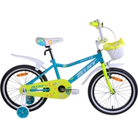 Детский велосипед AIST Wiki 18 (бирюзовый/салатовый, 2019)