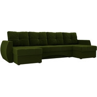 П-образный диван Лига диванов Сатурн 100988 (зеленый)