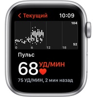 Умные часы Apple Watch SE 44 мм (алюминий серебристый/синий омут спортивный)