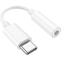 Адаптер Hoco LS35 USB Type-C - 3.5 jack (белый)