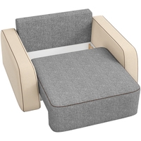 Кресло-кровать Mebelico Гермес 59346 (рогожка, серый/бежевый)