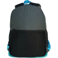 Городской рюкзак Yeso (Outmaster) 26001-1 (серый/бирюзовый, с карманом на спинке)