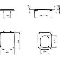 Унитаз подвесной Ideal Standard T461401+T468301+R020467/I001401