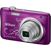 Фотоаппарат Nikon Coolpix A100 (фиолетовый с графикой)