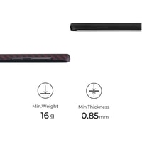 Чехол для телефона Pitaka MagEZ для Samsung Galaxy S10+ (twill, черный/красный)