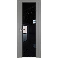 Межкомнатная дверь ProfilDoors 8U L 60x200 (грей/триплекс черный)