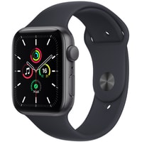 Умные часы Apple Watch SE 44 мм (алюминий серый космос/темная ночь) в Пинске