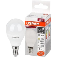 Светодиодная лампочка Osram LV CL P60 7 SW/830 230V E14 10X1 RU