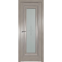 Межкомнатная дверь ProfilDoors 24X 60x200 (орех пекан серебро/стекло узор матовое)