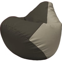 Кресло-мешок Flagman Груша Макси Г2.3-1602 (черный/светло-серый)