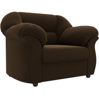 Интерьерное кресло Лига диванов Карнелла 105842 (микровельвет, коричневый)