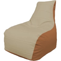 Кресло-мешок Flagman Бумеранг Б1.3-17 (светло-бежевый/оранжевый)