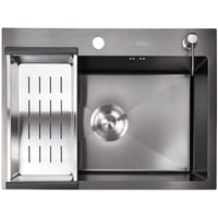 Кухонная мойка Avina HM6545 PVD (графит)