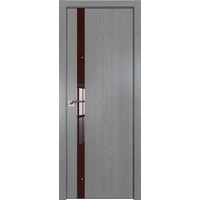 Межкомнатная дверь ProfilDoors 6ZN 90x200 (грувд серый/стекло коричневый лак)