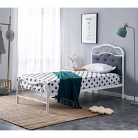 Кровать Halmar Fabrizia 90x200 (серый/белый)