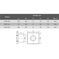 Осевой вентилятор Electrolux Rainbow EAFR-100TH (стальной, таймер и гигростат)