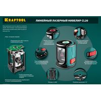 Лазерный нивелир KRAFTOOL CL-20 34700