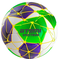 Футбольный мяч Atemi Spectrum (5 размер, белый/зеленый/фиолетовый)