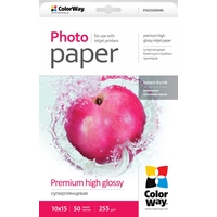 Фотобумага Colorway суперглянцевая 10х15 см 255 г/м2 50 л [PSG2550504R]