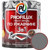 Грунт-эмаль Profilux По ржавчине 3в1 (0.9 кг, серый)