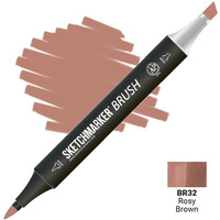 Маркер художественный Sketchmarker Brush Двусторонний BR32 SMB-BR32 (розовый/коричневый)