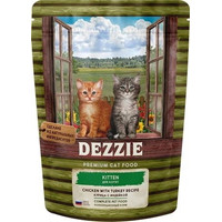 Сухой корм для кошек Dezzie Kitten (для котят с курицей и индейкой) 400 г