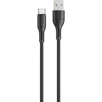 Кабель Usams U68 USB Type-A - USB Type-C SJ501USB01 (1 м, черный)