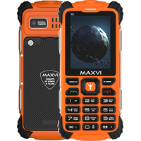 Кнопочный телефон Maxvi R1 (оранжевый)