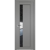 Межкомнатная дверь ProfilDoors 2.71U L 90x200 (грей/стекло дождь черный)