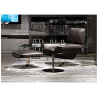 Интерьерное кресло Minotti Blake-Soft (коричневый/хром) в Лиде