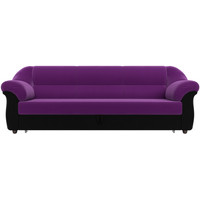 Диван Лига диванов Карнелла 109536 (микровельвет фиолетовый/черный)