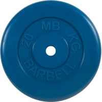 Диск MB Barbell Стандарт 31 мм (1x20 кг, синий)