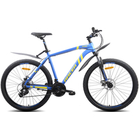 Велосипед Racer XC90 27.5 р.18 2022 (голубой/желтый)