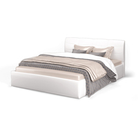 Кровать MLK Ривьера 200x140 (Экокожа/White)