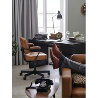 Офисный стул Ikea Алефьелль (золотисто-коричневый) 504.199.91
