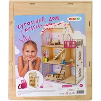 Кукольный домик Woody Кукольный дом с мебелью 2529