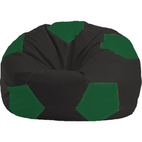 Кресло-мешок Flagman Мяч Стандарт М1.1-397 (черный/зеленый)