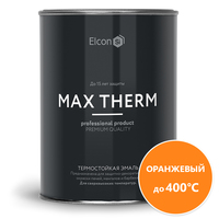 Эмаль Elcon Термостойкая до 400C 0.8 кг (оранжевый)