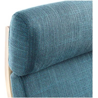 Интерьерное кресло Ikea Поэнг (березовый шпон/хилларед темно-синий) 492.514.93