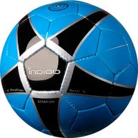 Футбольный мяч Indigo Scorpion D04 (5 размер, синий/черный)