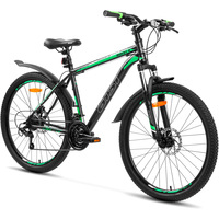 Велосипед AIST Quest Disc 26 р.13 2022 (серый/зеленый)