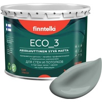 Краска Finntella Eco 3 Wash and Clean Sammal F-08-1-3-LG101 2.7 л (серо-зеленый)