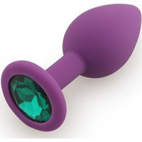 Анальная пробка Play Secrets Silicone Butt Plug Small фиолетовый/темно-зеленый 39764