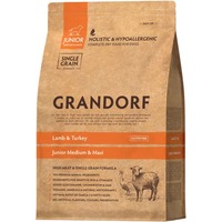 Сухой корм для собак Grandorf Lamb & Turkey Junior Medium & Maxi (с ягненком и индейкой) 3 кг