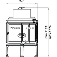 Свободностоящая печь-камин Jotul I 18 Panorama