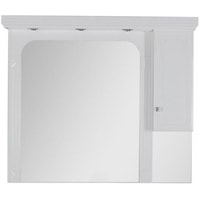  Aquanet Шкаф с зеркалом Фредерика 140 00171012 (белый)