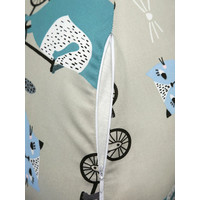 Подушка для беременных Amarobaby Велосипедисты AMARO-40U-Ve (серый/синий)
