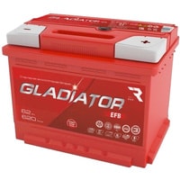 Автомобильный аккумулятор Gladiator EFB 6СТ-62L(0) (62 А·ч)