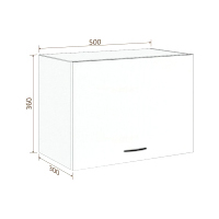 Шкаф навесной Кортекс-мебель Корнелия Экстра ВШГ50-1г-360 (дуб сонома)