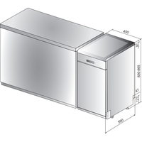 Отдельностоящая посудомоечная машина Whirlpool WSFO 3O23 PF
